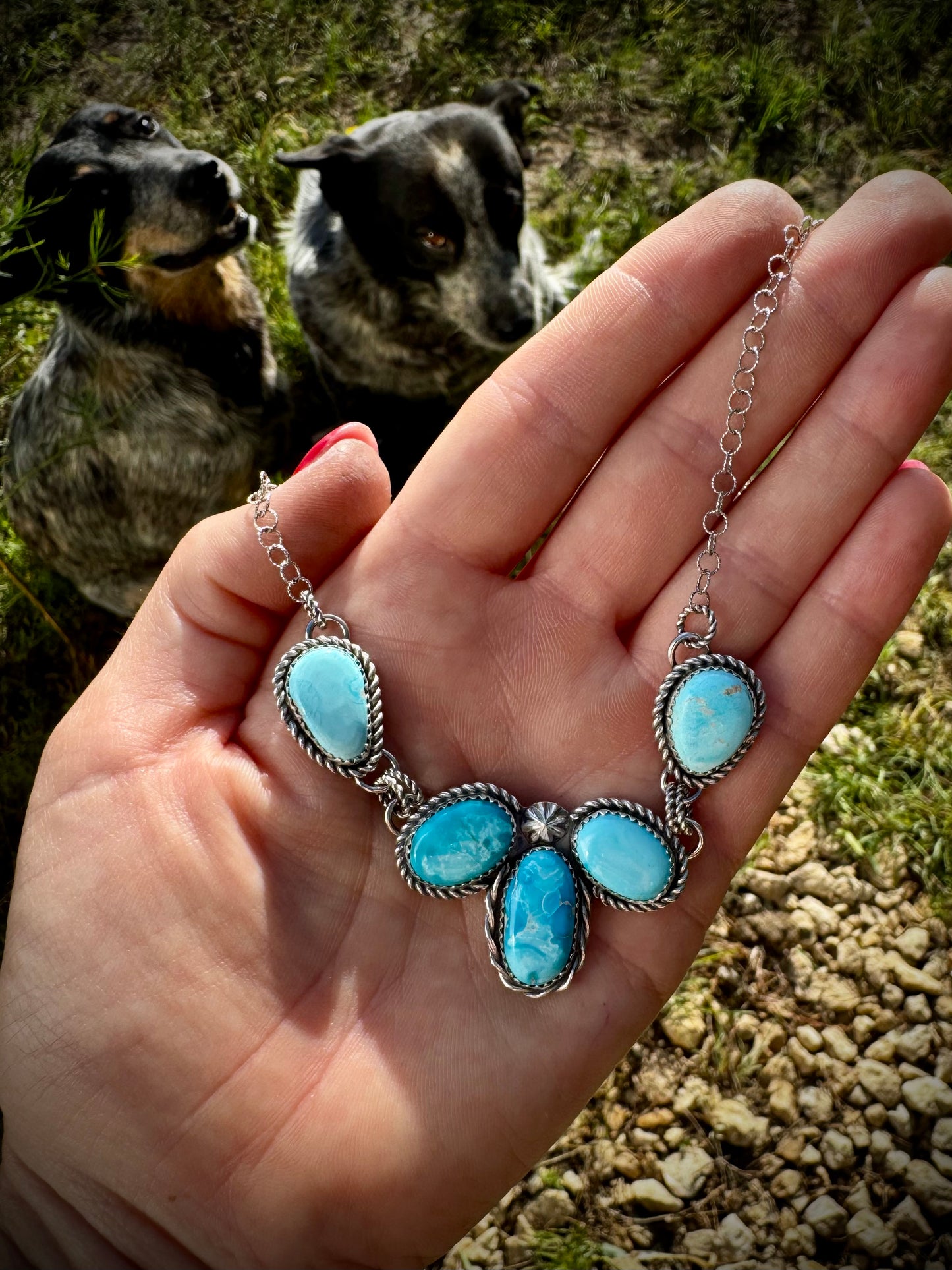 Blue Ridge Dainty Cluster Necklace