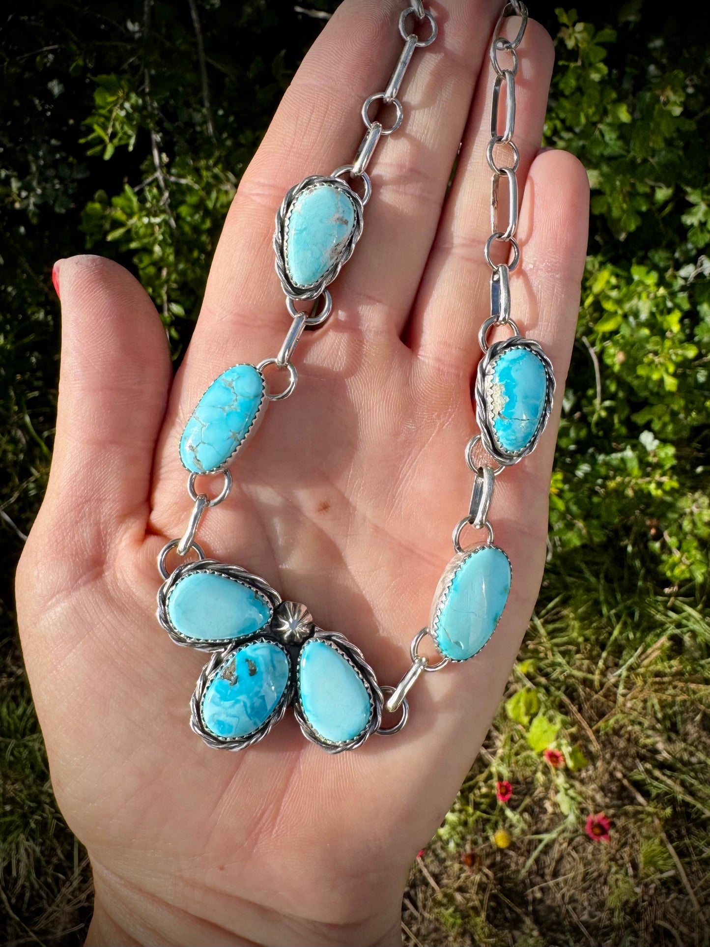 Blue Ridge Petal Choker Necklace