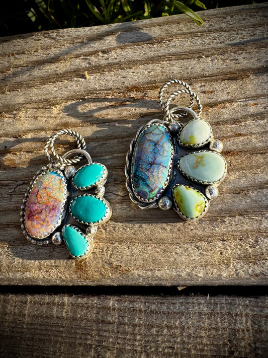 Sterling Opal Pendants