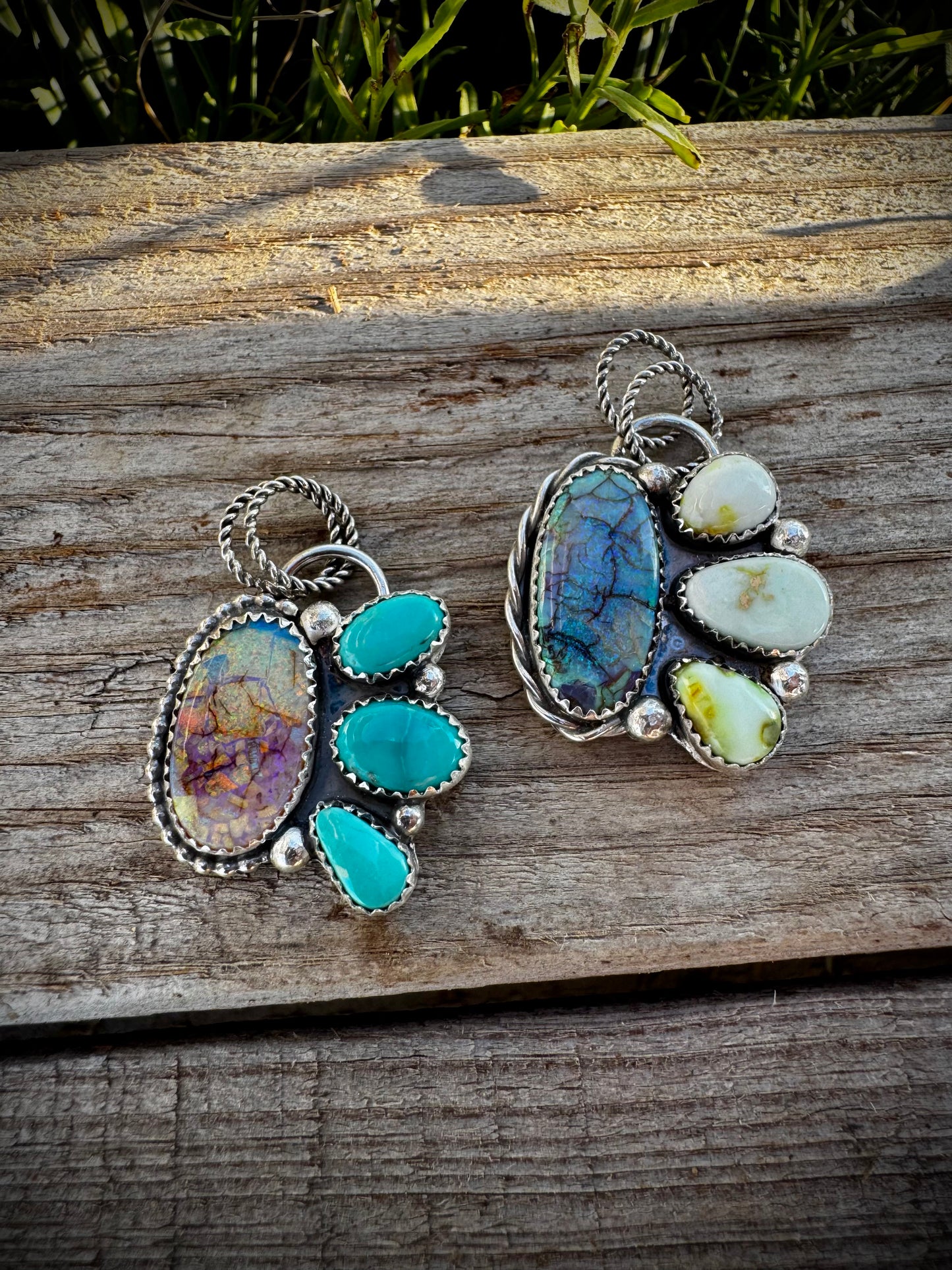 Sterling Opal Pendants
