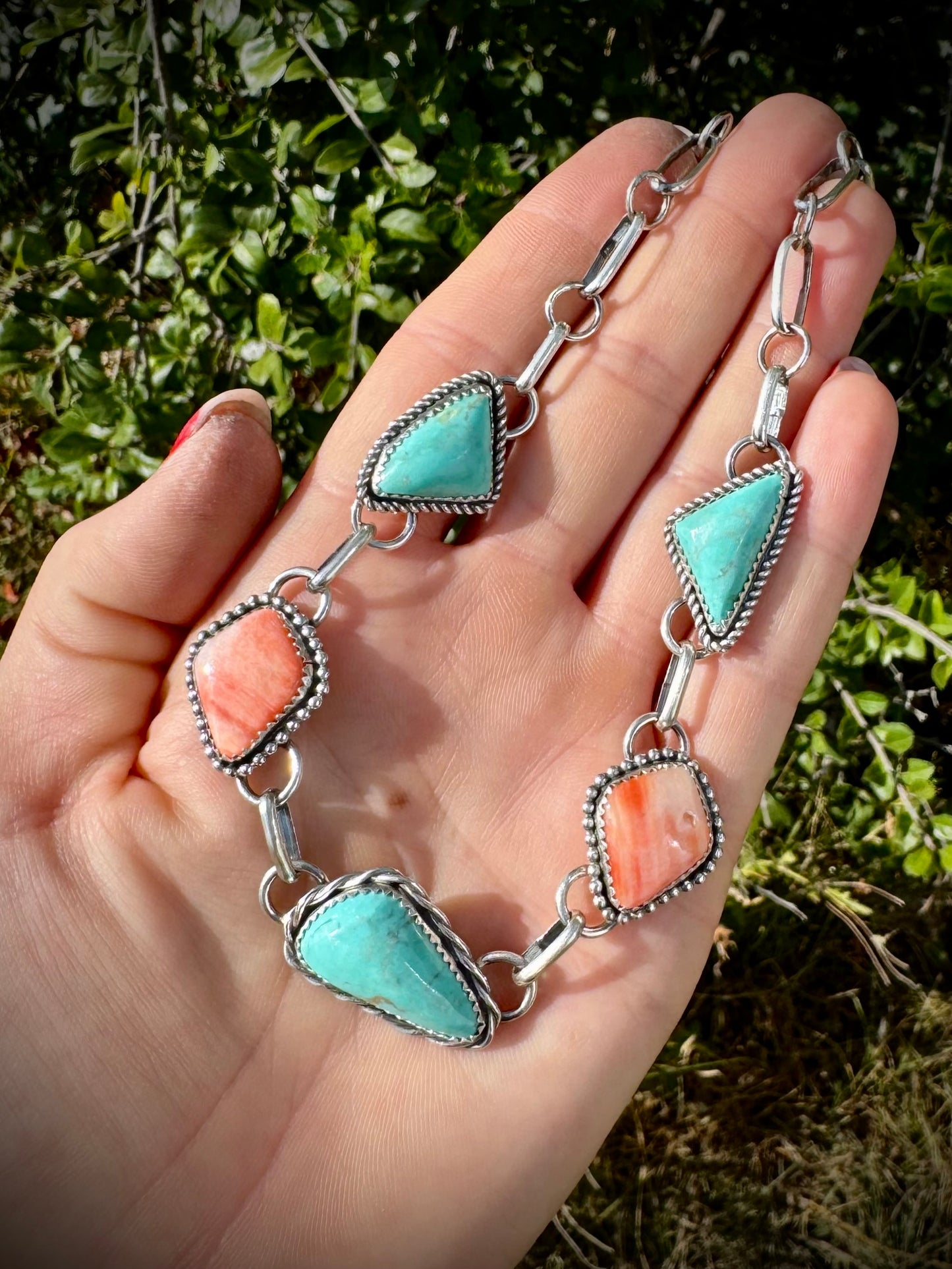 Elisa and Orange Spiny Choker