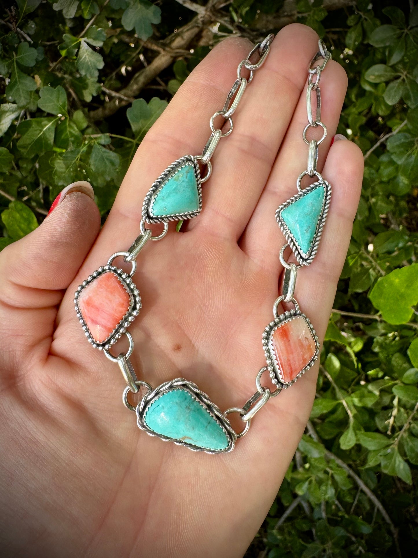 Elisa and Orange Spiny Choker