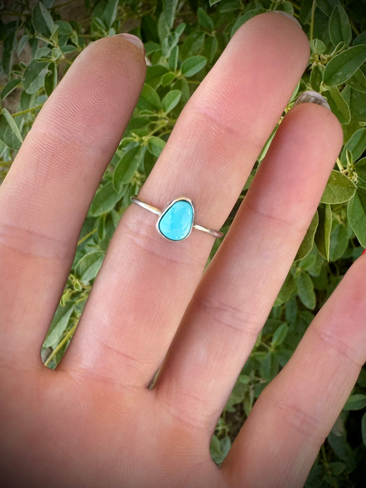 Simple Lone Mountain Stacker Ring