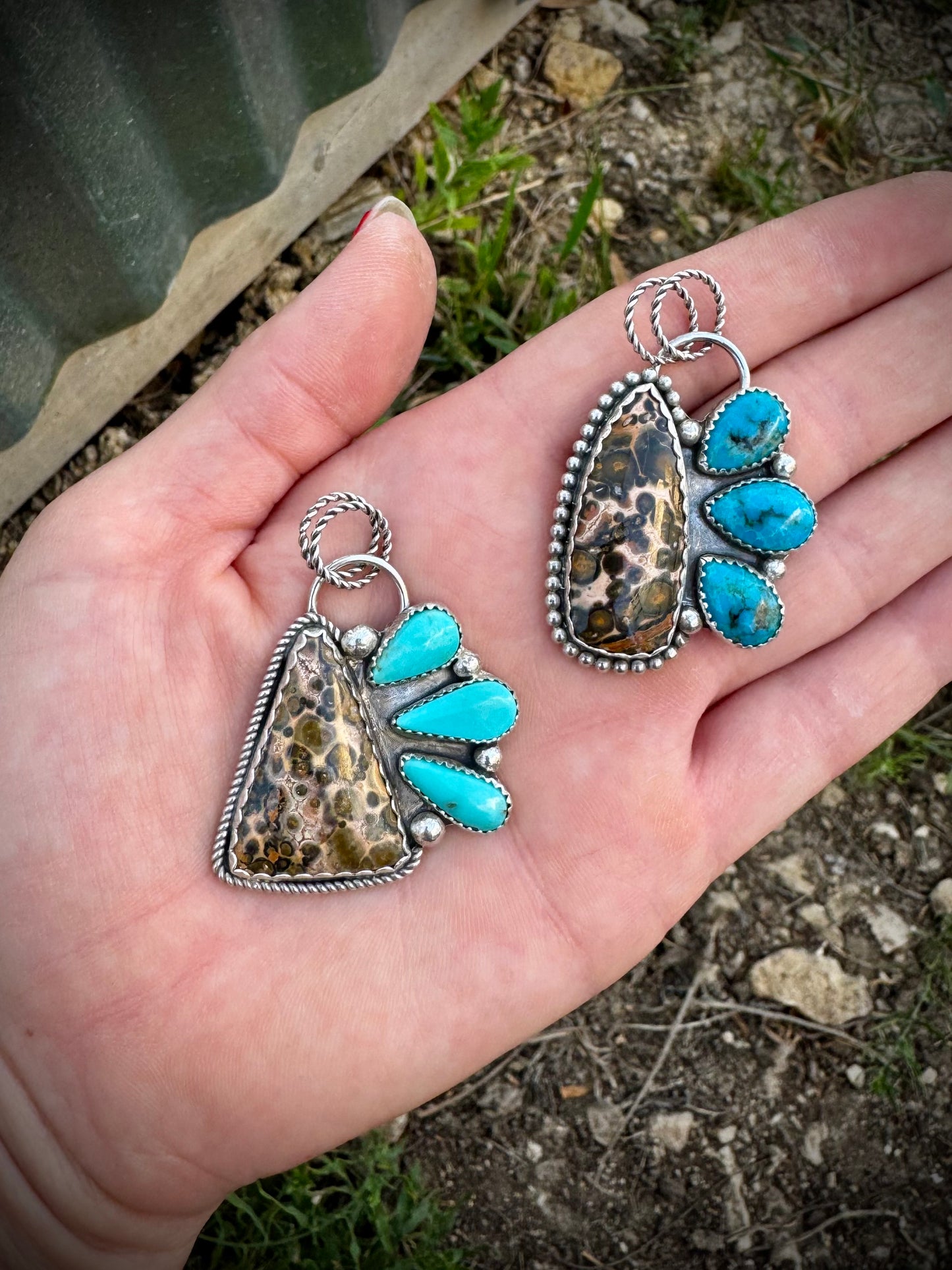 Leopard Jasper Pendants