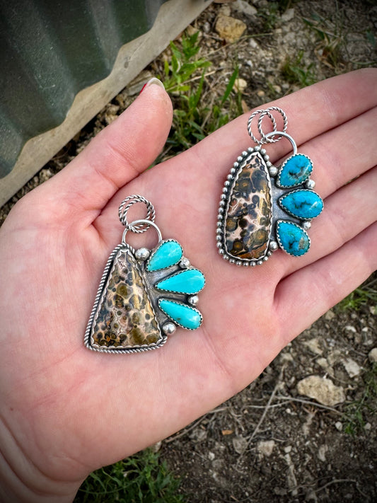 Leopard Jasper Pendants