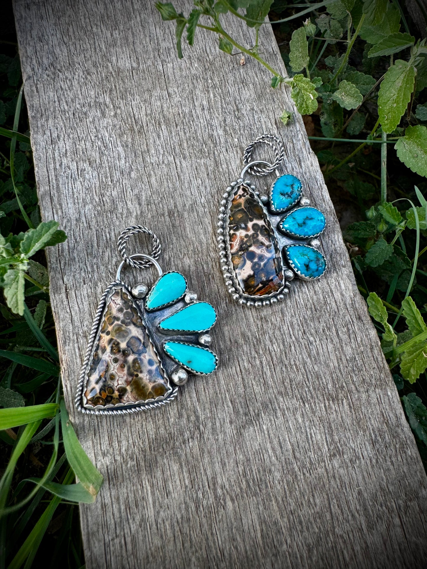 Leopard Jasper Pendants