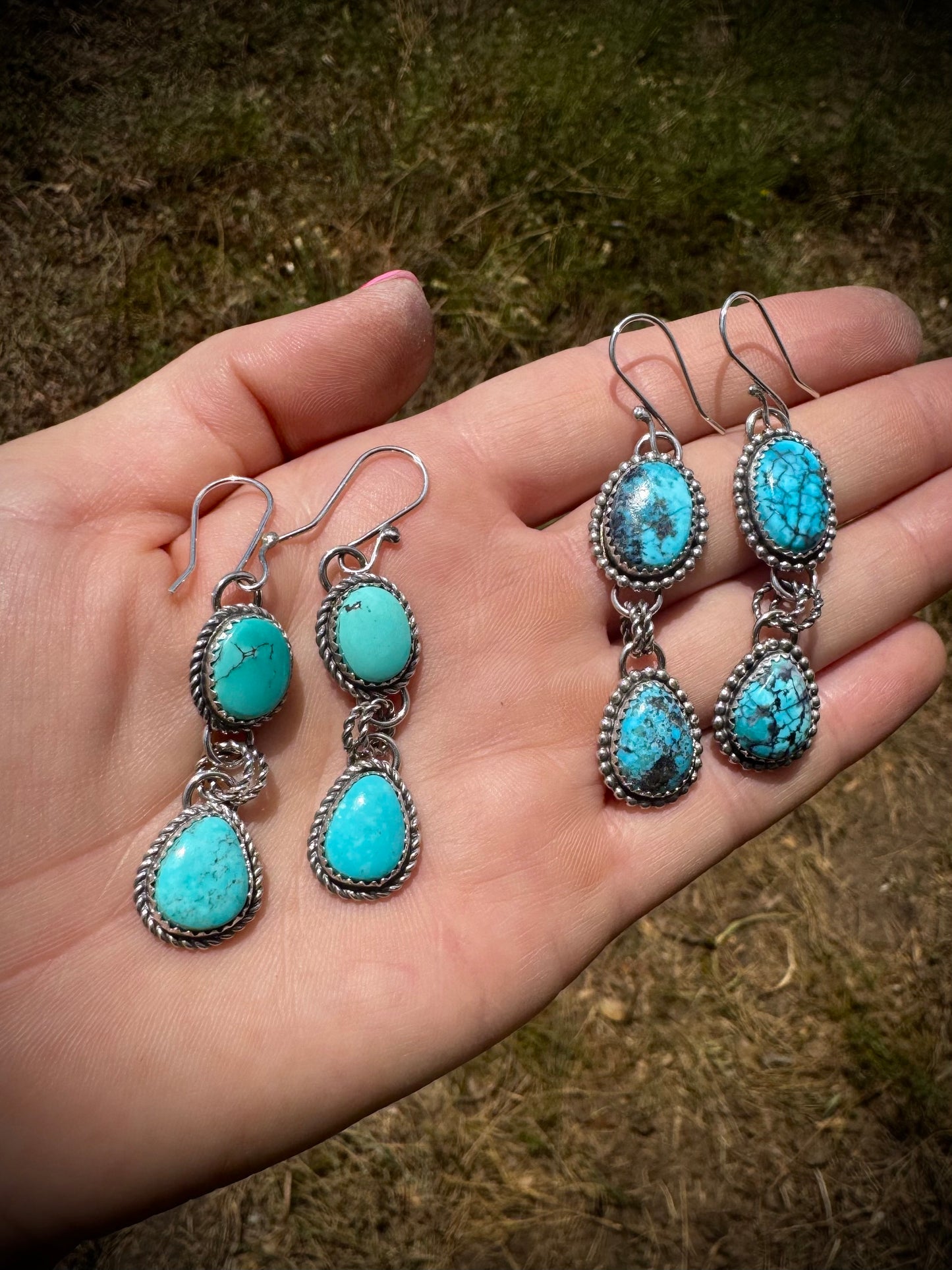 Stella Blue Dangle Earrings