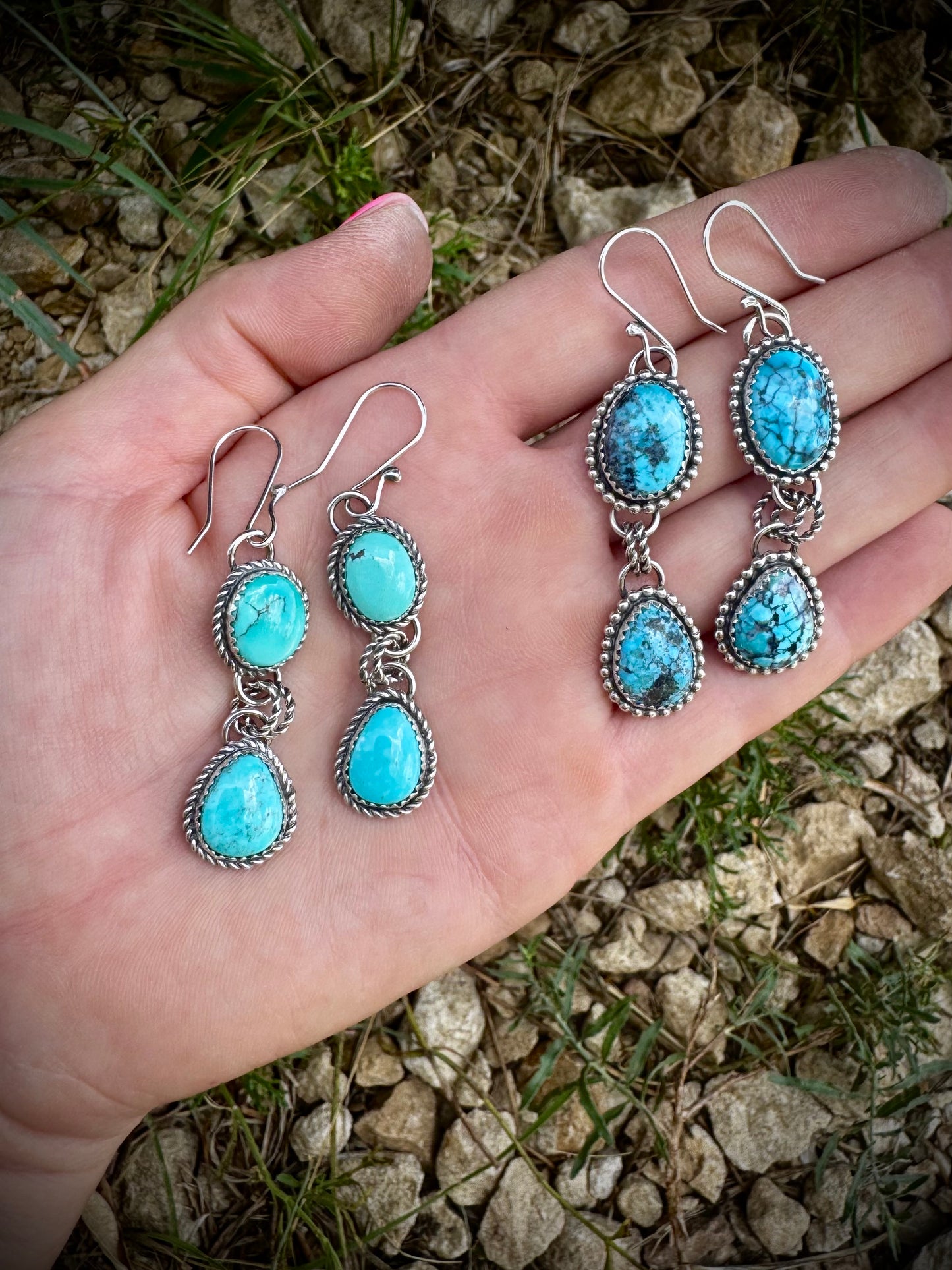 Stella Blue Dangle Earrings