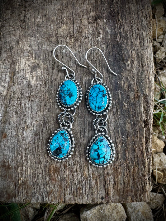 Stella Blue Dangle Earrings