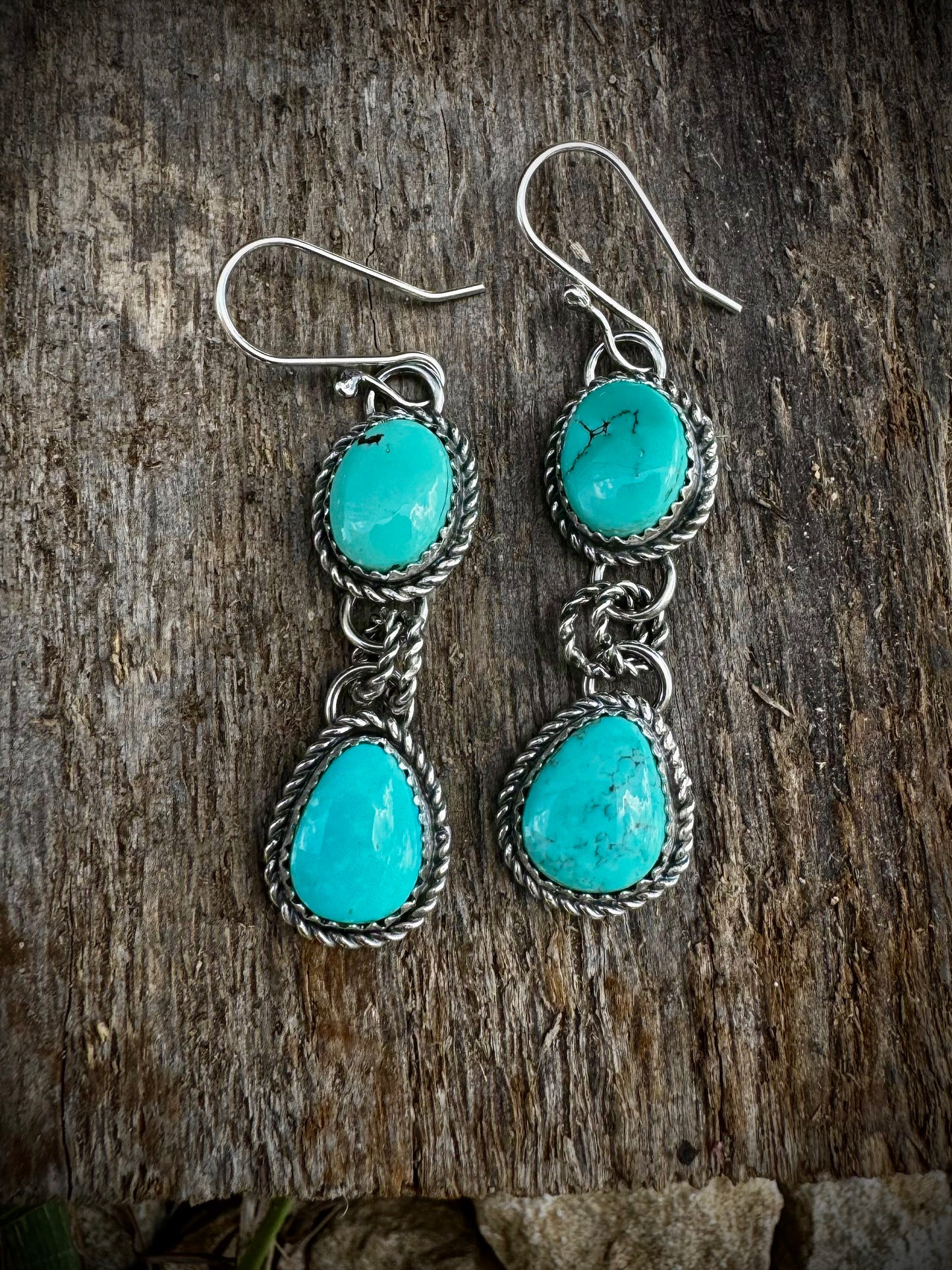 Bisbee Turquoise Dangle Earrings