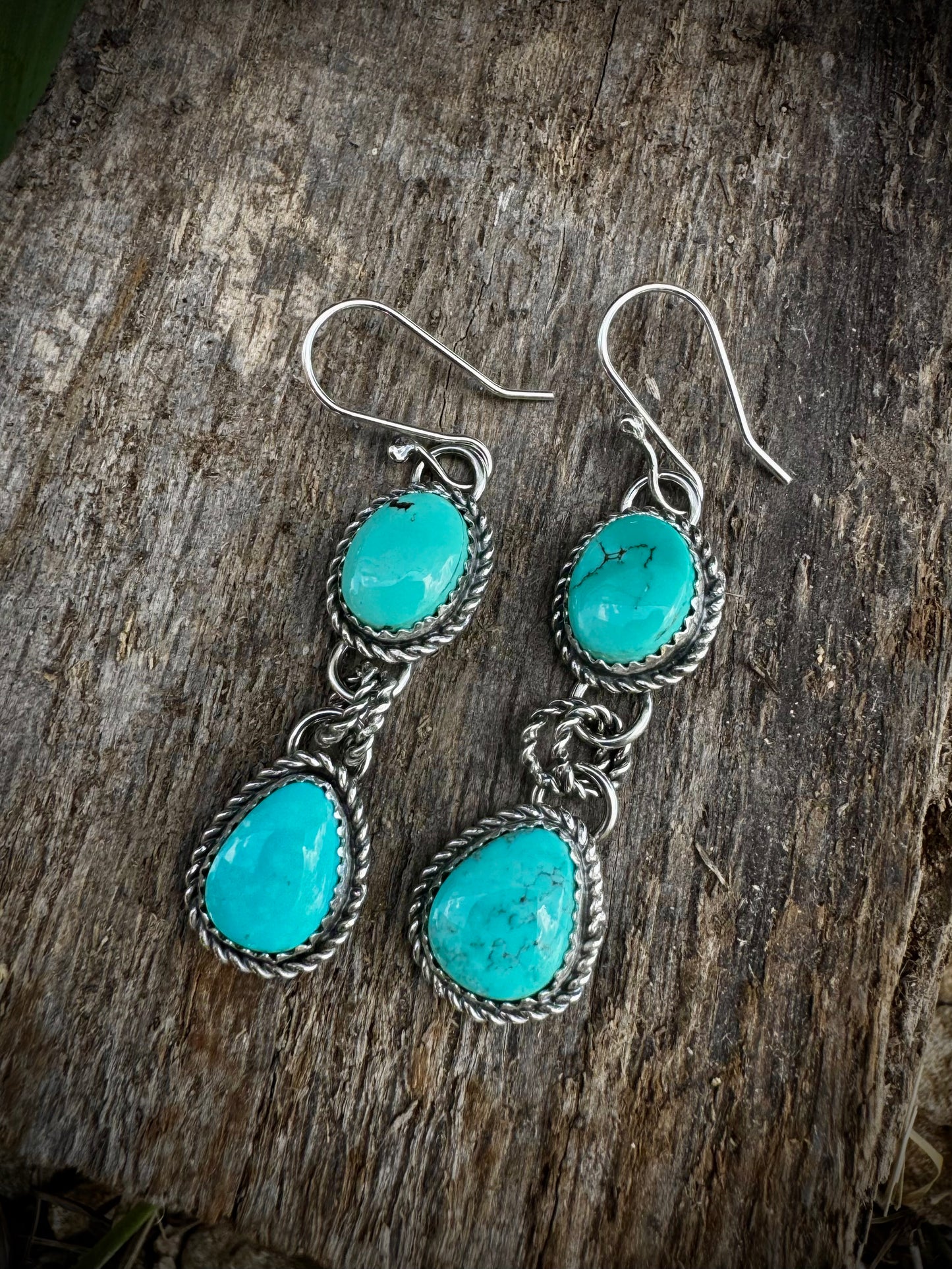 Bisbee Turquoise Dangle Earrings