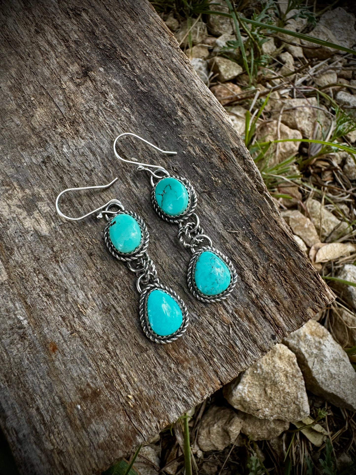 Bisbee Turquoise Dangle Earrings