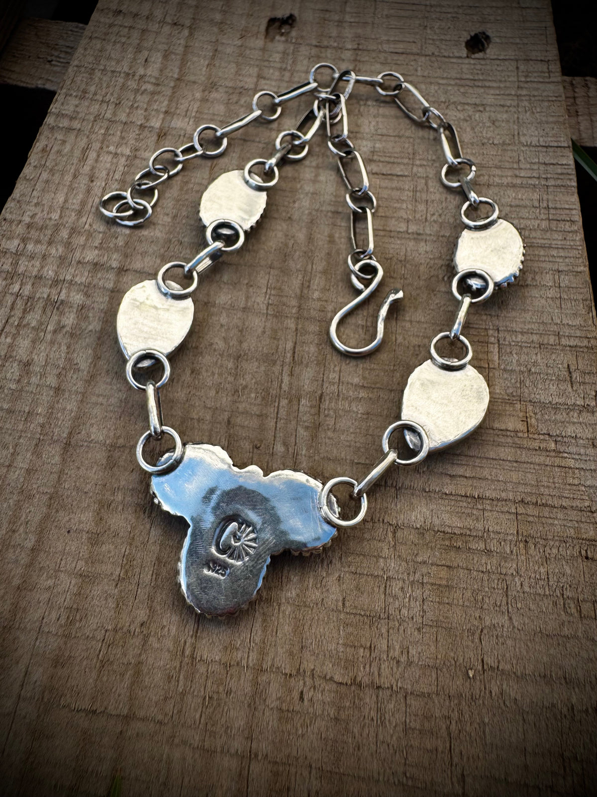 Opal and Pink Conch Necklace With Blue ridge Turquoise