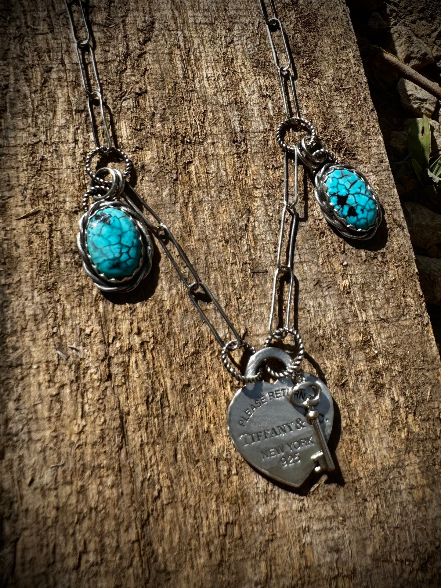 Tiffany UpCycle Necklace with Stella Blue