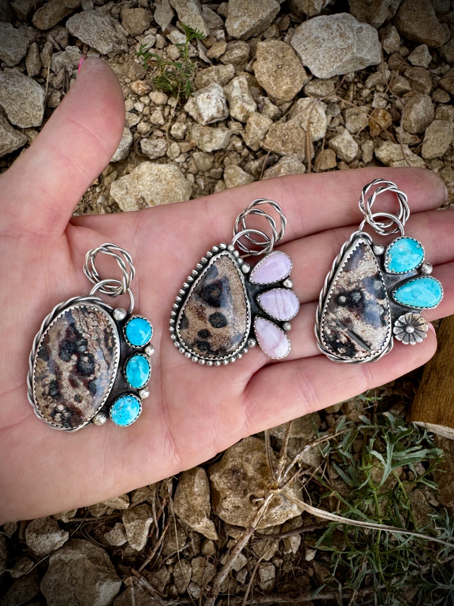 Leopard Jasper Pendants