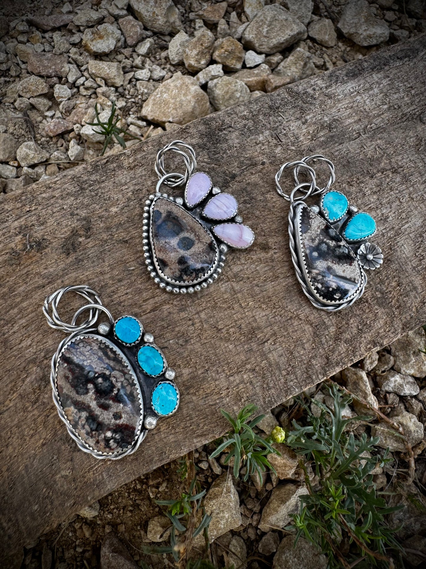 Leopard Jasper Pendants