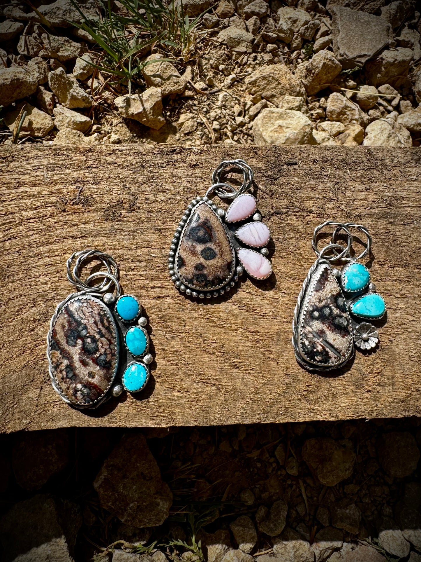 Leopard Jasper Pendants