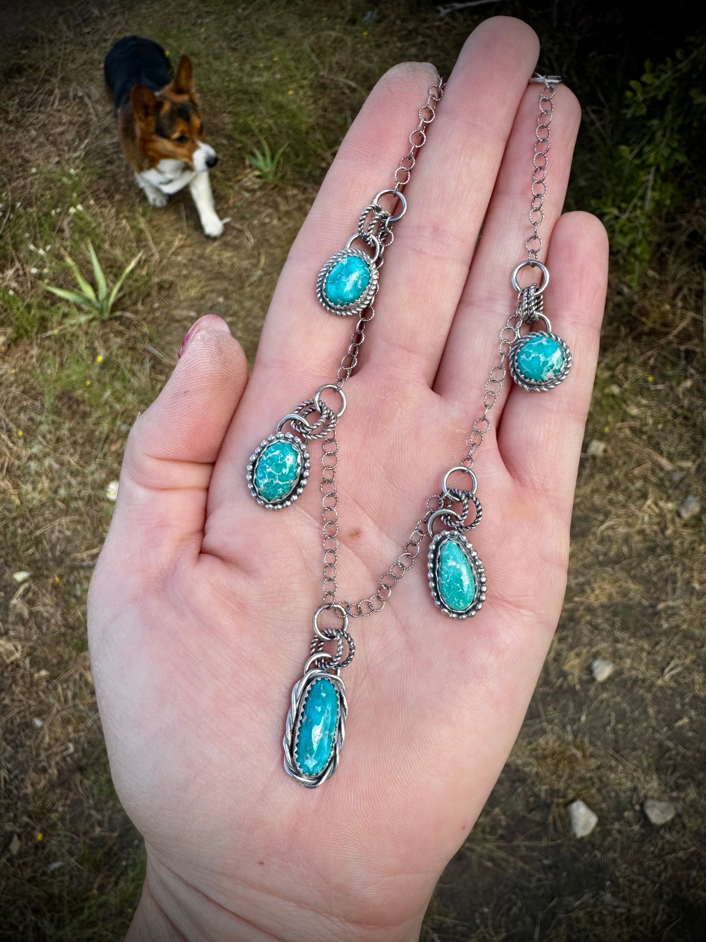 Super Dainty White Water Necklace