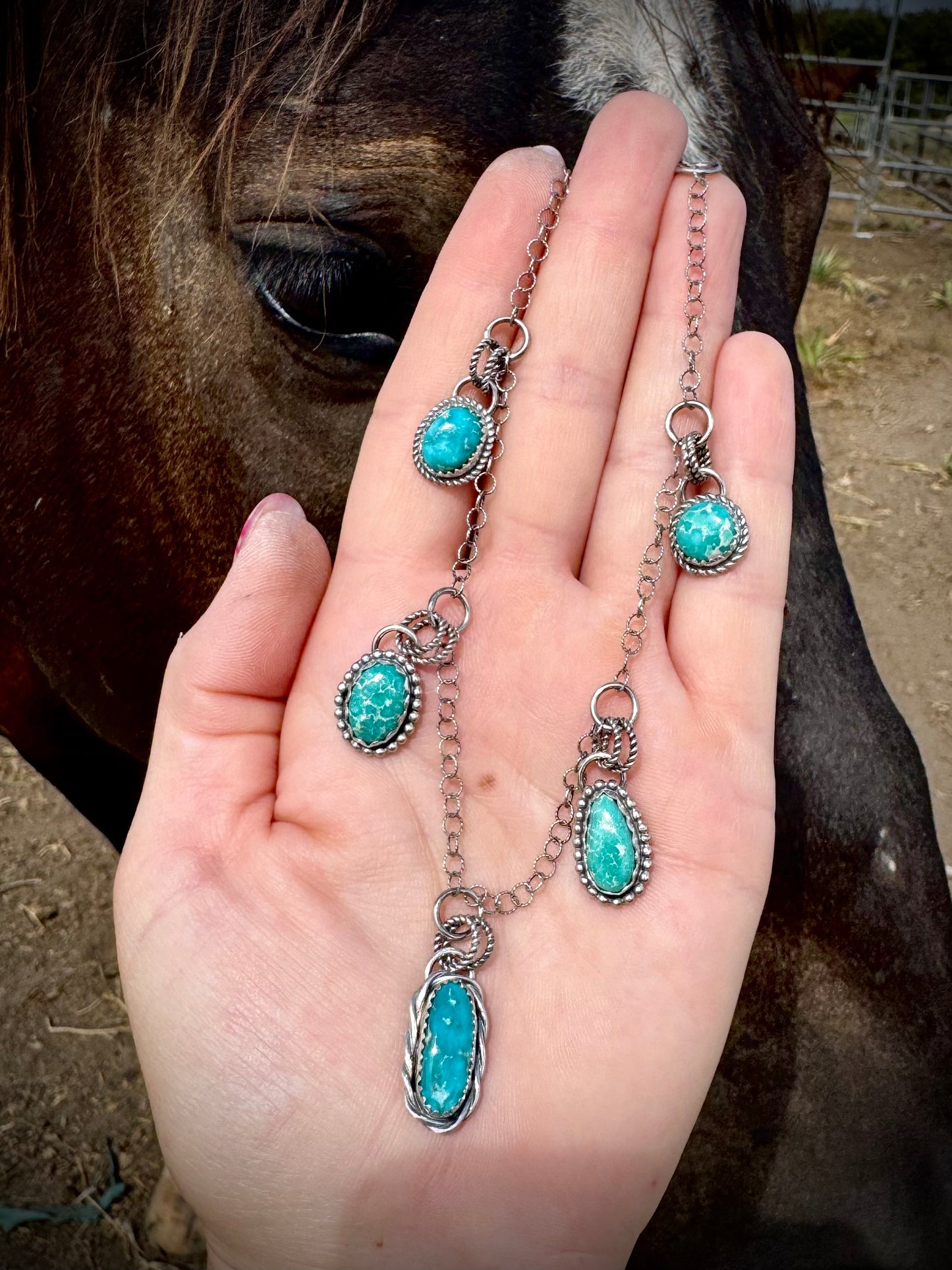 Super Dainty White Water Necklace
