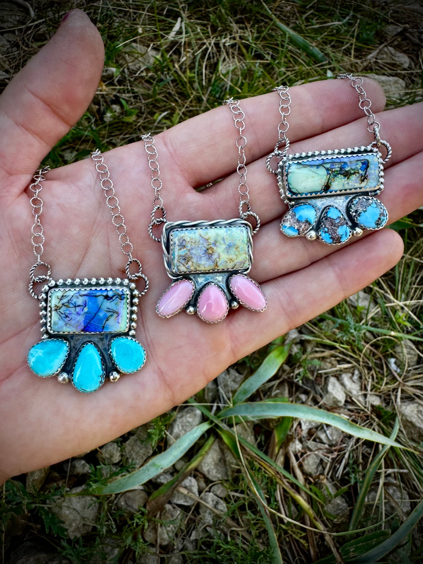 Opal Bar Necklaces