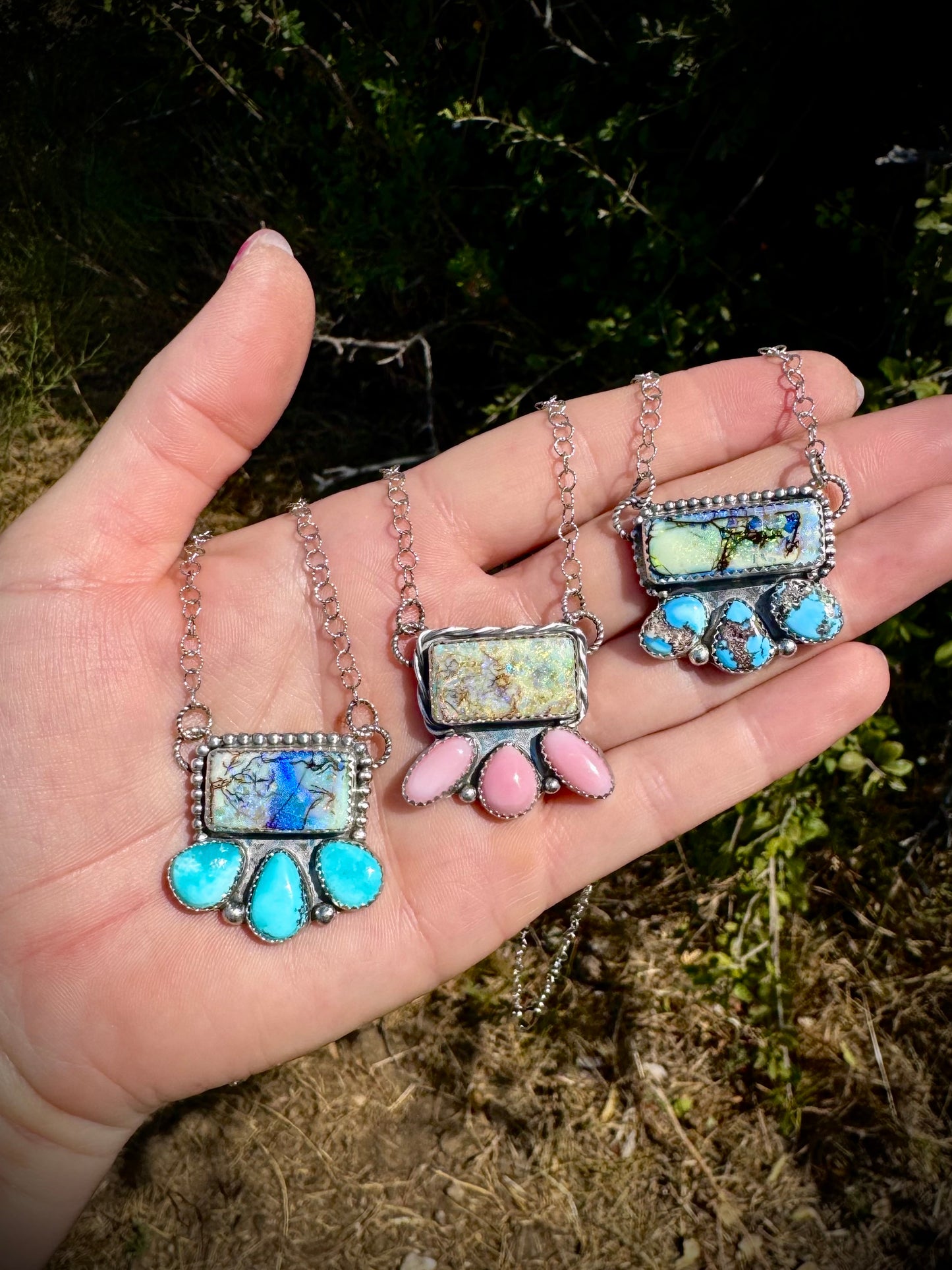 Opal Bar Necklaces