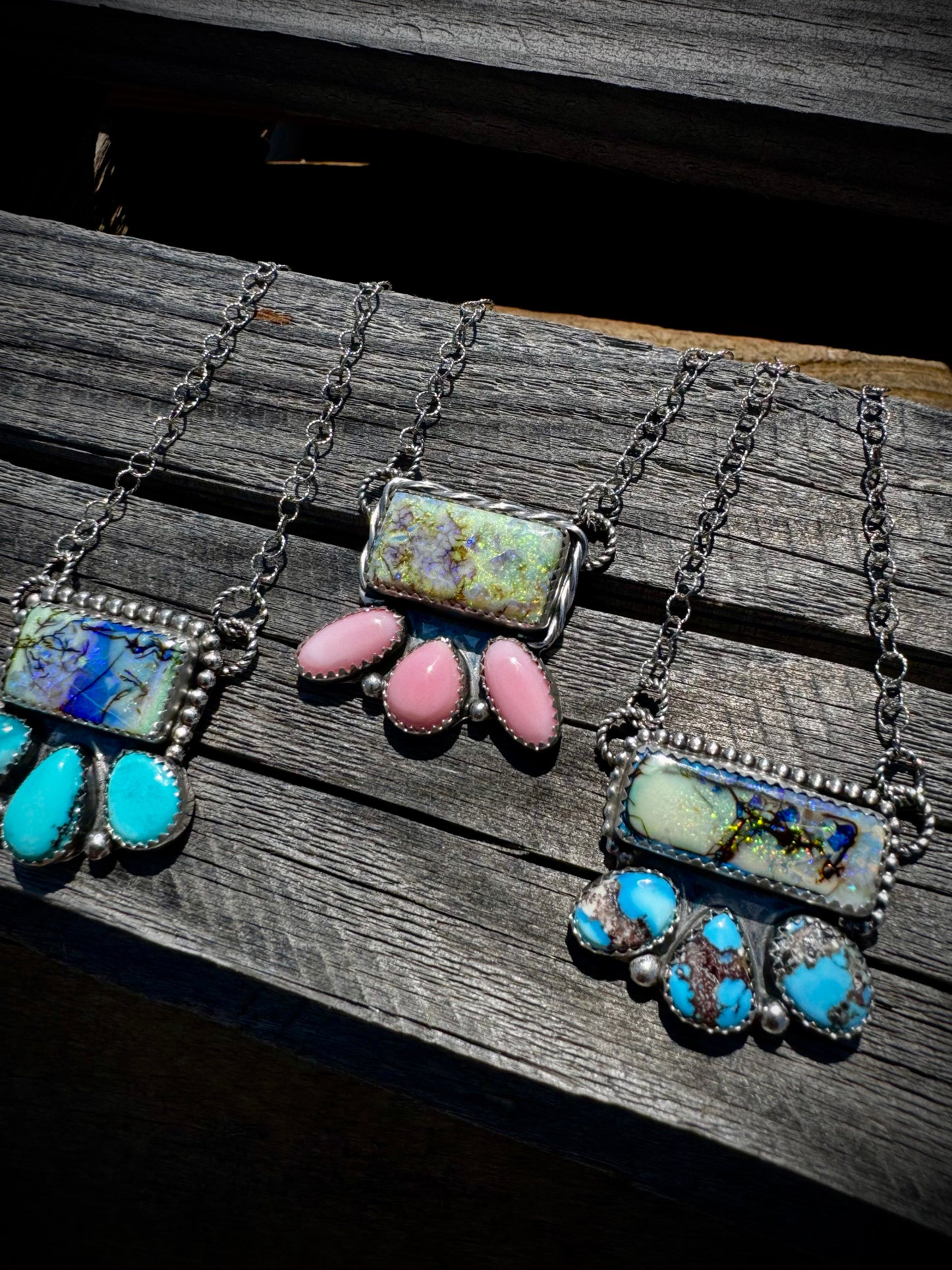 Opal Bar Necklaces
