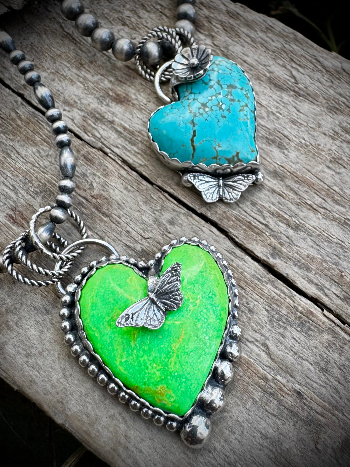 Funky Heart Pendants