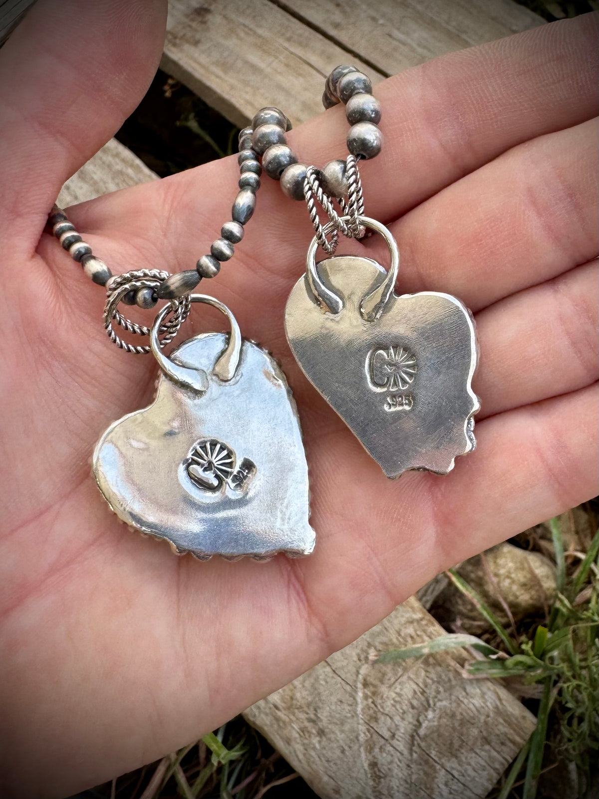 Funky Heart Pendants