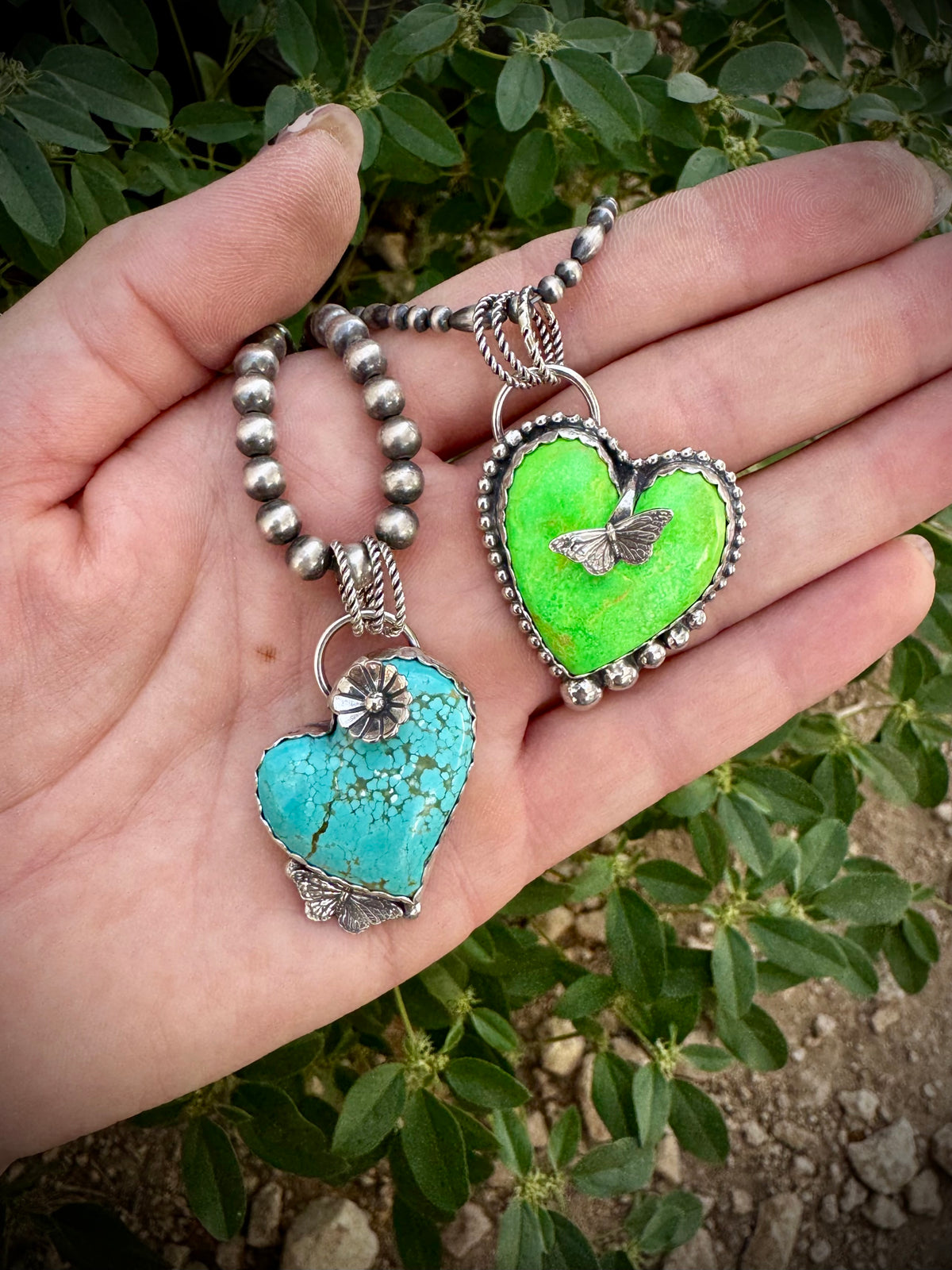 Funky Heart Pendants