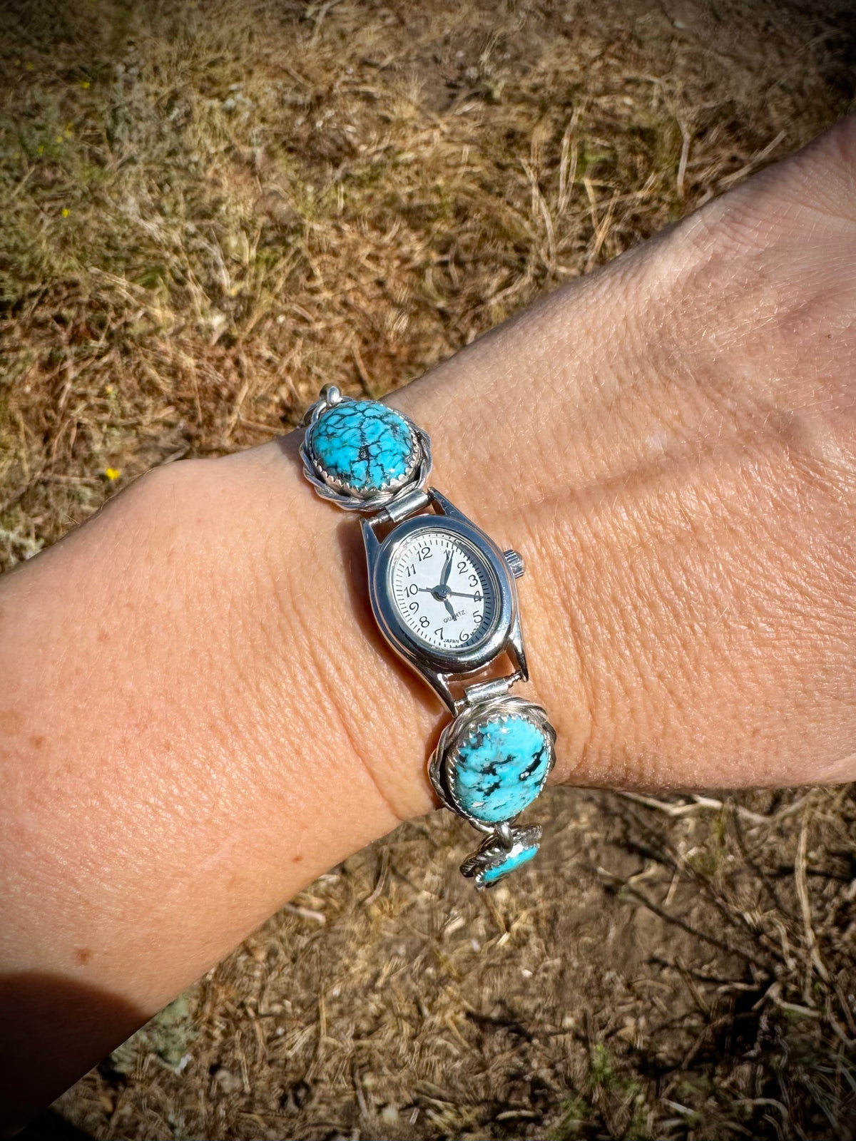Stella Blue 4 Stone Watch